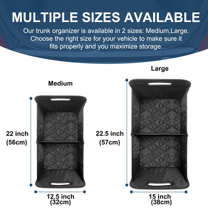 Deosk Waterproof Car Trunk Organizer – 50L Capacity