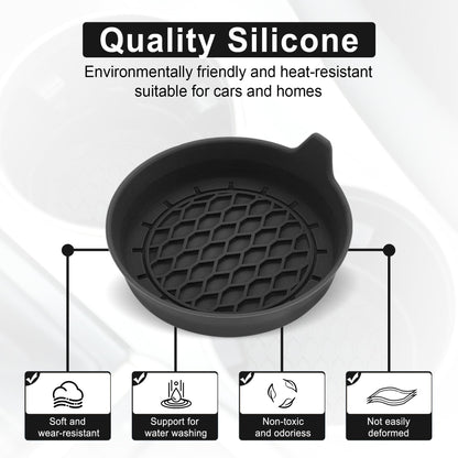 SINGARO Car Cup Holder Coaster Set – Black
