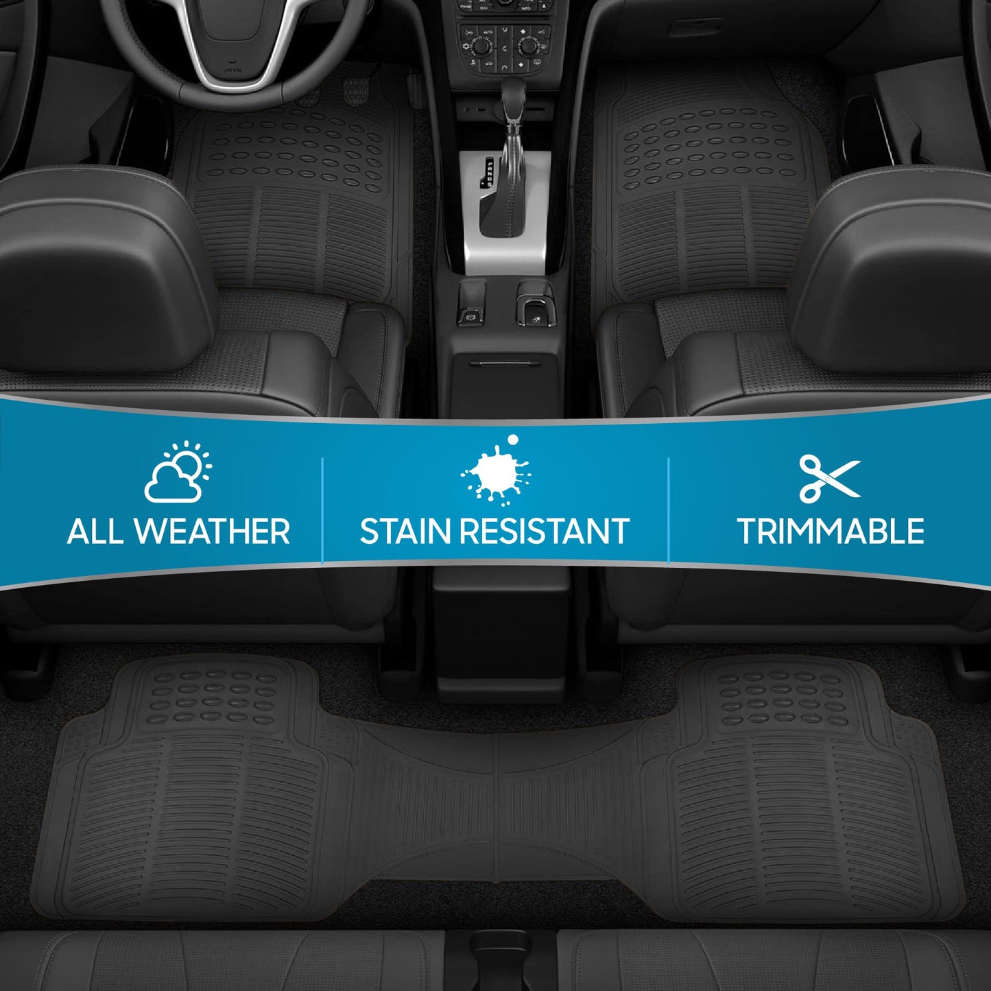 BDK Universal Fit Car Floor Mats for SUV & Truck