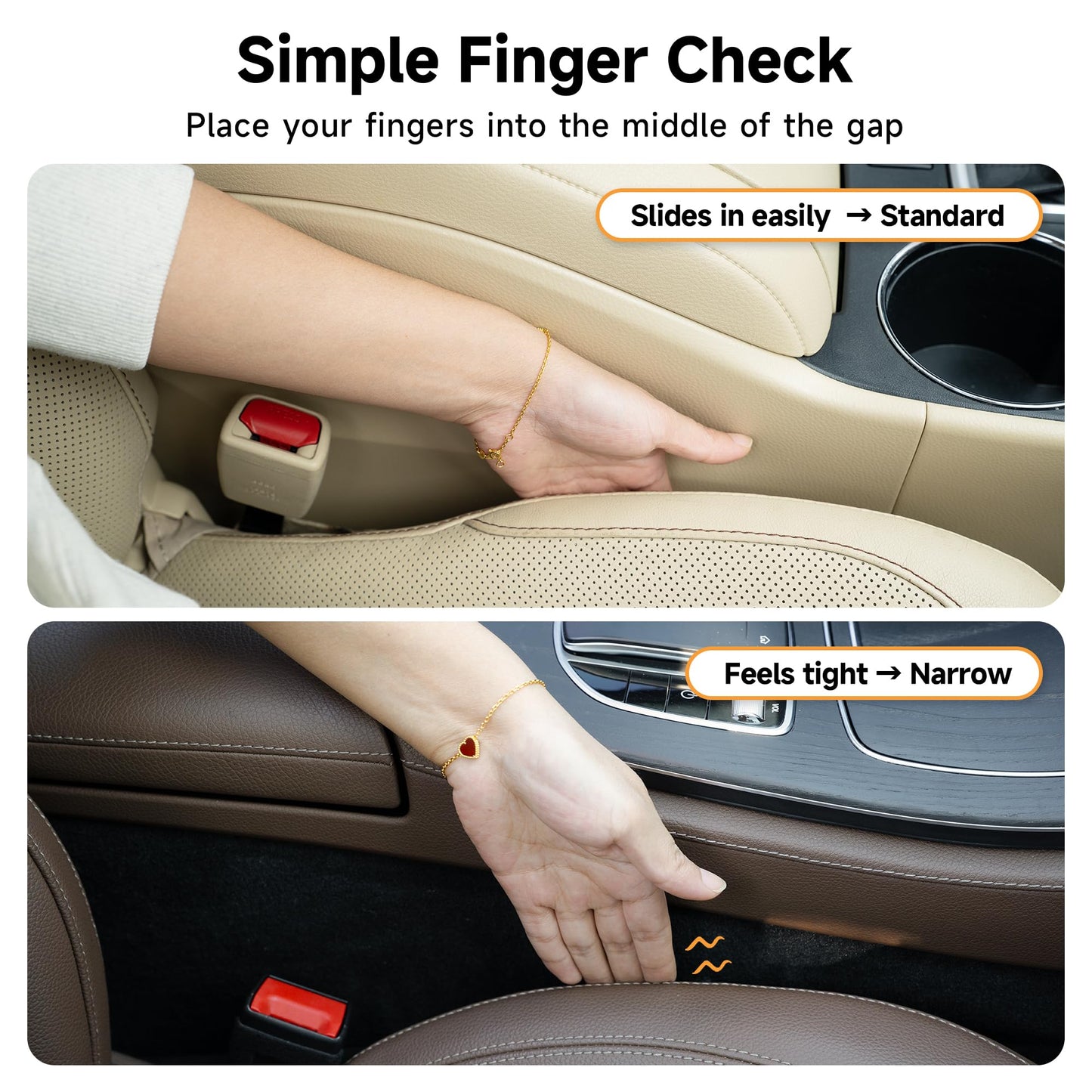 Givifive Soft Foam Car Seat Gap Stopper for SUV & Truck